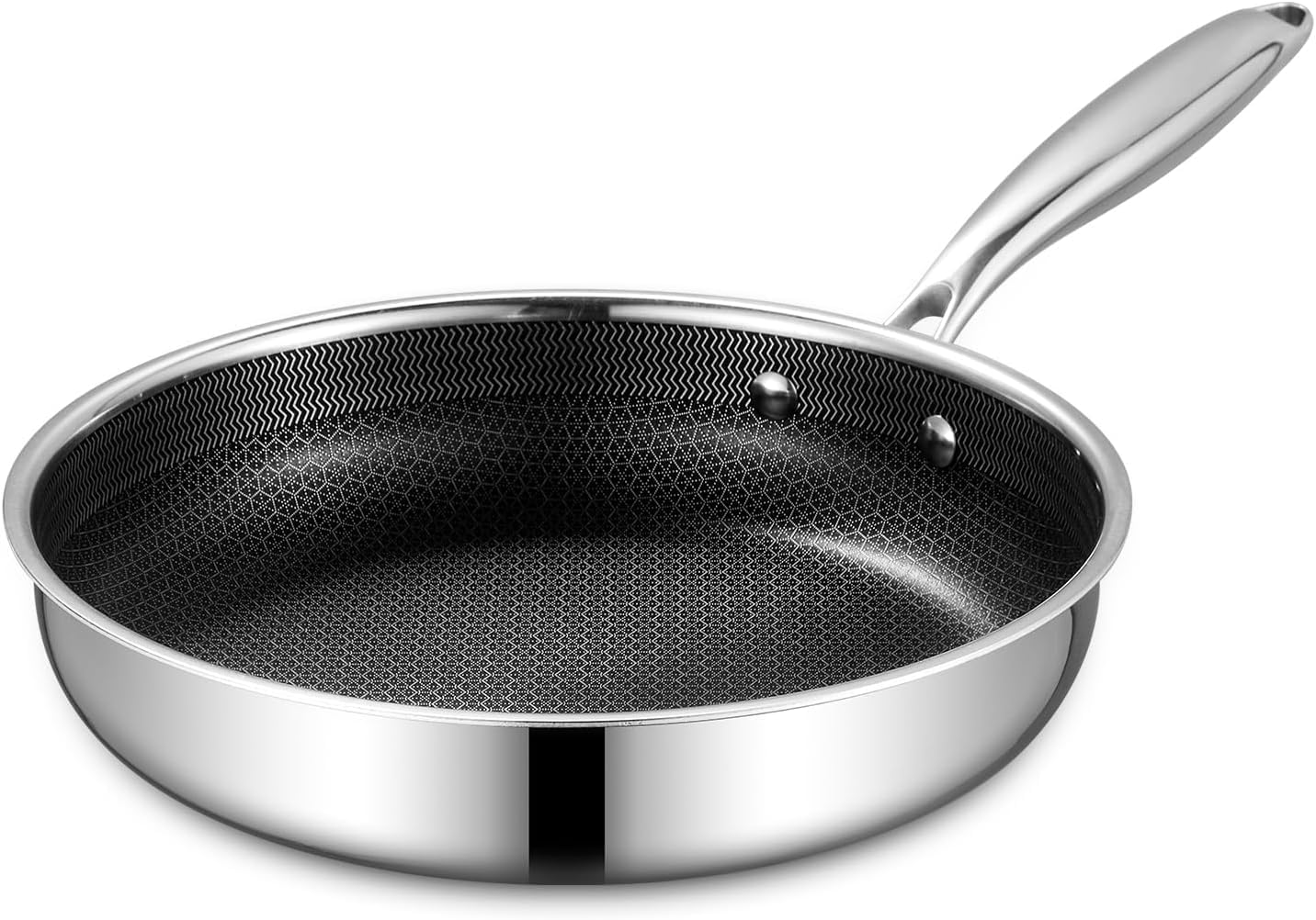 Skiennix 10-Inch Nonstick Frying Pan - PFOA-Free Hybrid Skillet with Stay-Cool Handle | Oven & Dishwasher Safe, Induction Compatible