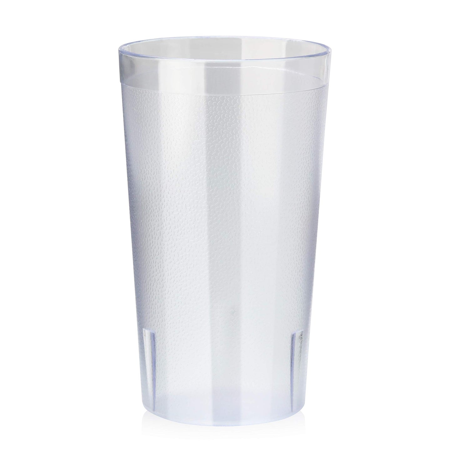New Star Foodservice Restaurant-Grade Polycarbonate Beverage Tumblers, 12 oz, Clear, Set of 12