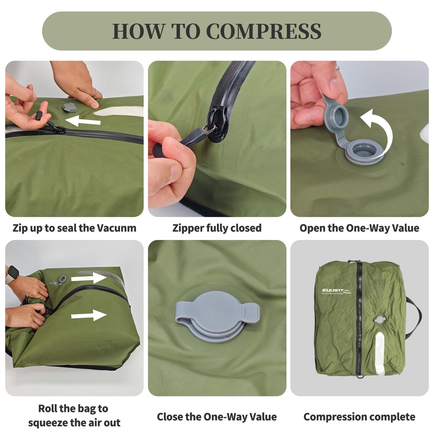YEEKORO Vacuum Bags for Travel, Professional IP67 Reusable Vacuum Compression Bags for Travel Suitcases and Backpack, Durable Space Saver Bag (1 PACK, No Pump)