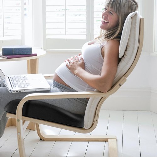 Benazcap Donut Pillow Seat Cushion, Donut Chair Cushions for Postpartum Pregnancy & Hemorrhoids, Memory Foam Seat Chair Cushion for Sciatica & Hip & Coccyx Pain Relief-Black