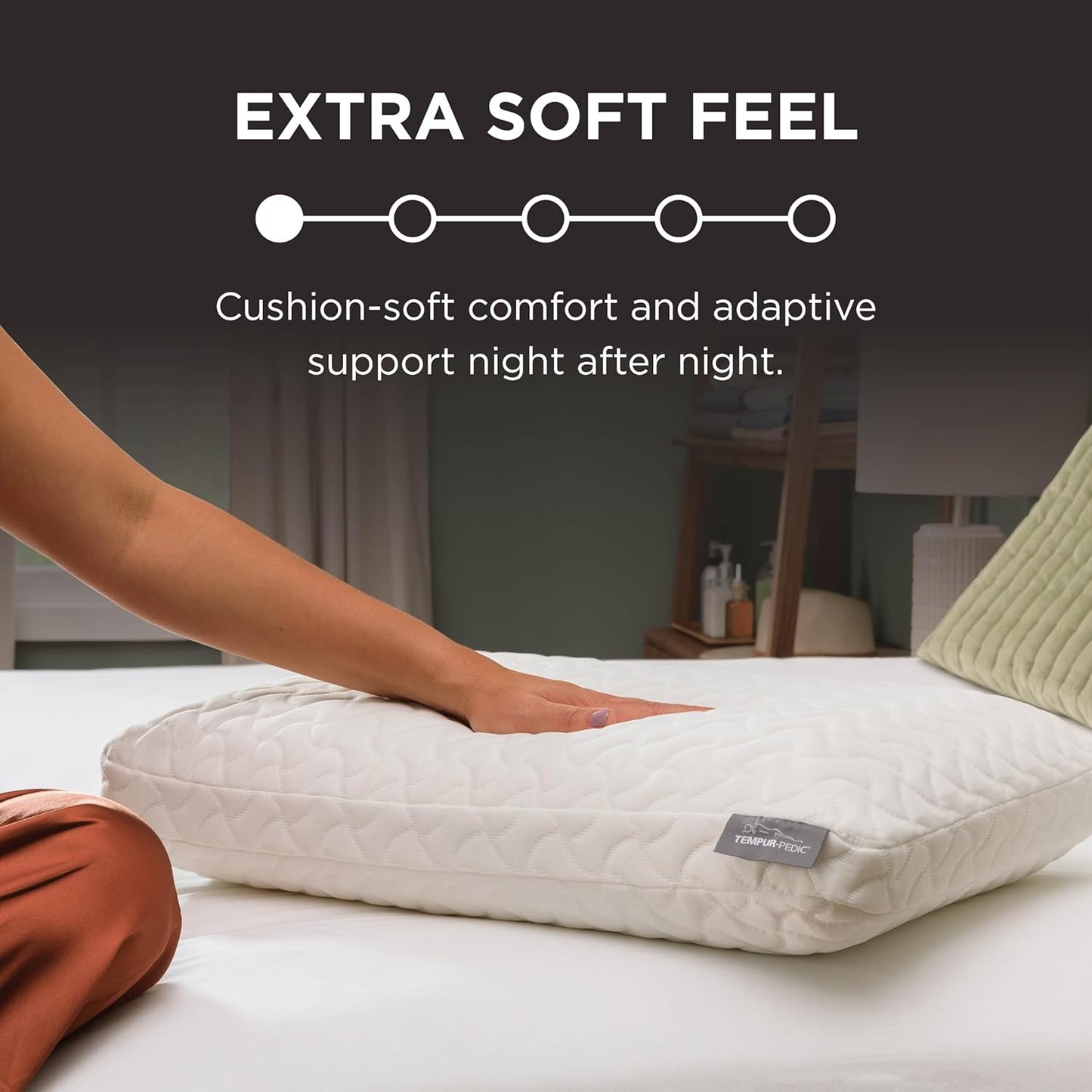 Tempur-Pedic Cloud Pillow - Premium Sleep Comfort | Standard Size, White Color