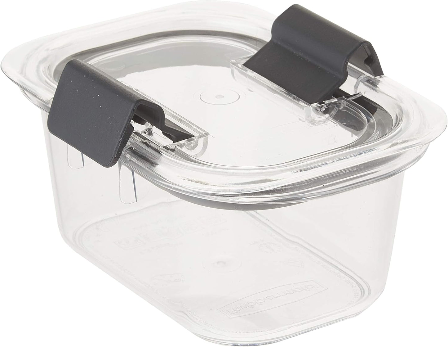Rubbermaid Brilliance Food Storage Containers - Small 1.3 Cup Clear 2-Pack for Freshness