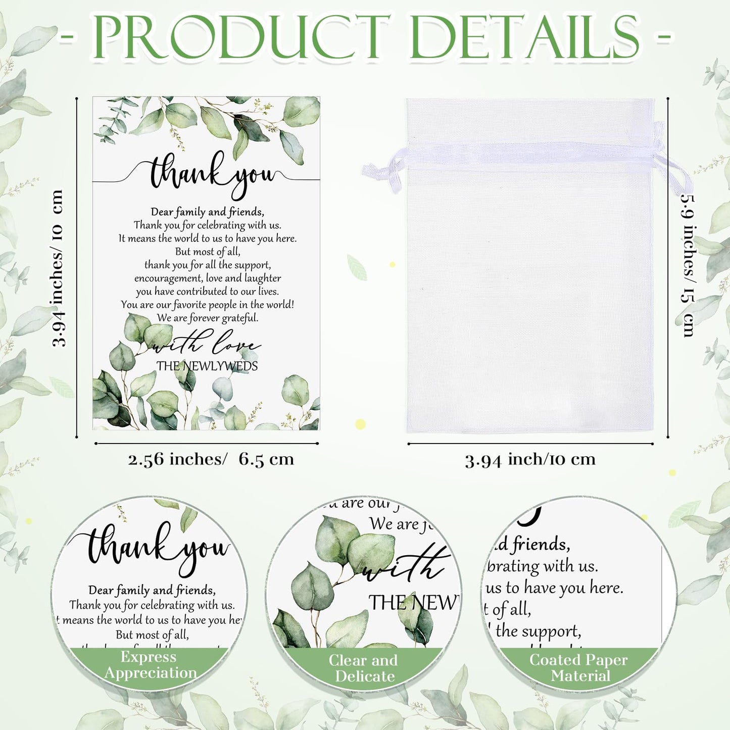 Uiifan Wedding Favors for Guests 1.5 oz Shot Glasses Thank You Cards with Gift Bags for Engagement Bridal Shower Wedding Souvenirs, Cheers to Love Laughter and Happily Ever After(100 Set)