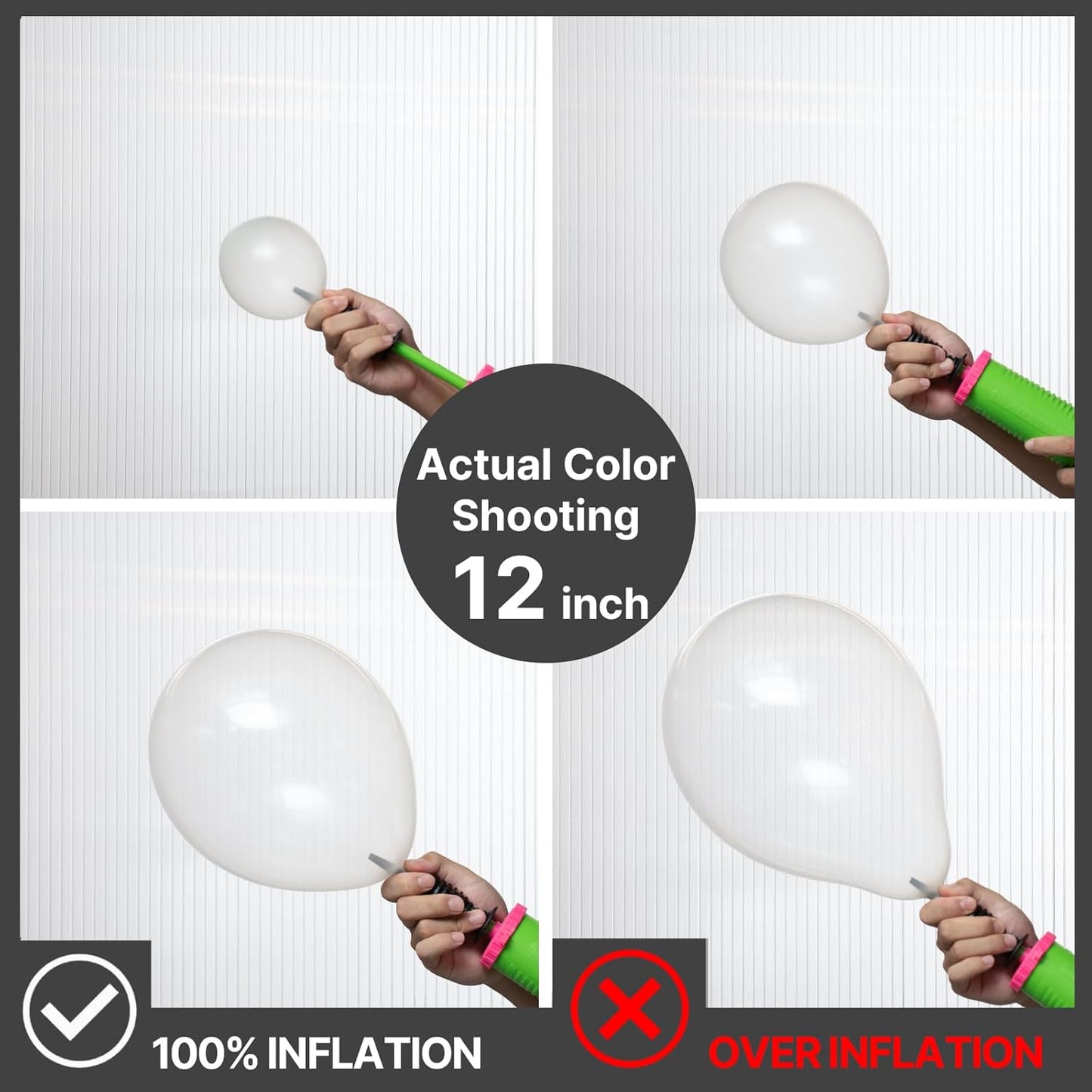 PartyWoo Clear Balloons - 100pcs Transparent Balloon Arch Kit for Weddings, Graduations & Birthdays | 18", 12", 10", 5" Sizes