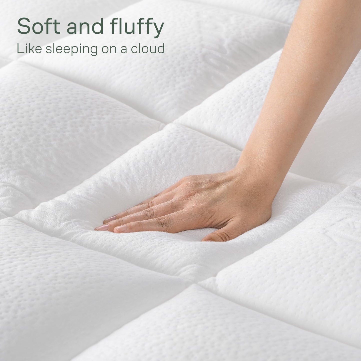 Ultra Soft 2 Inch California King Mattress Topper - Bamboo Viscose Mattress Pad for Back Pain Relief - Machine Washable - Naturally Cooling for Hot Sleepers