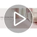 Pink 5x7 Nursery Rug - Washable Modern Abstract Area Rug by BILEEHOME