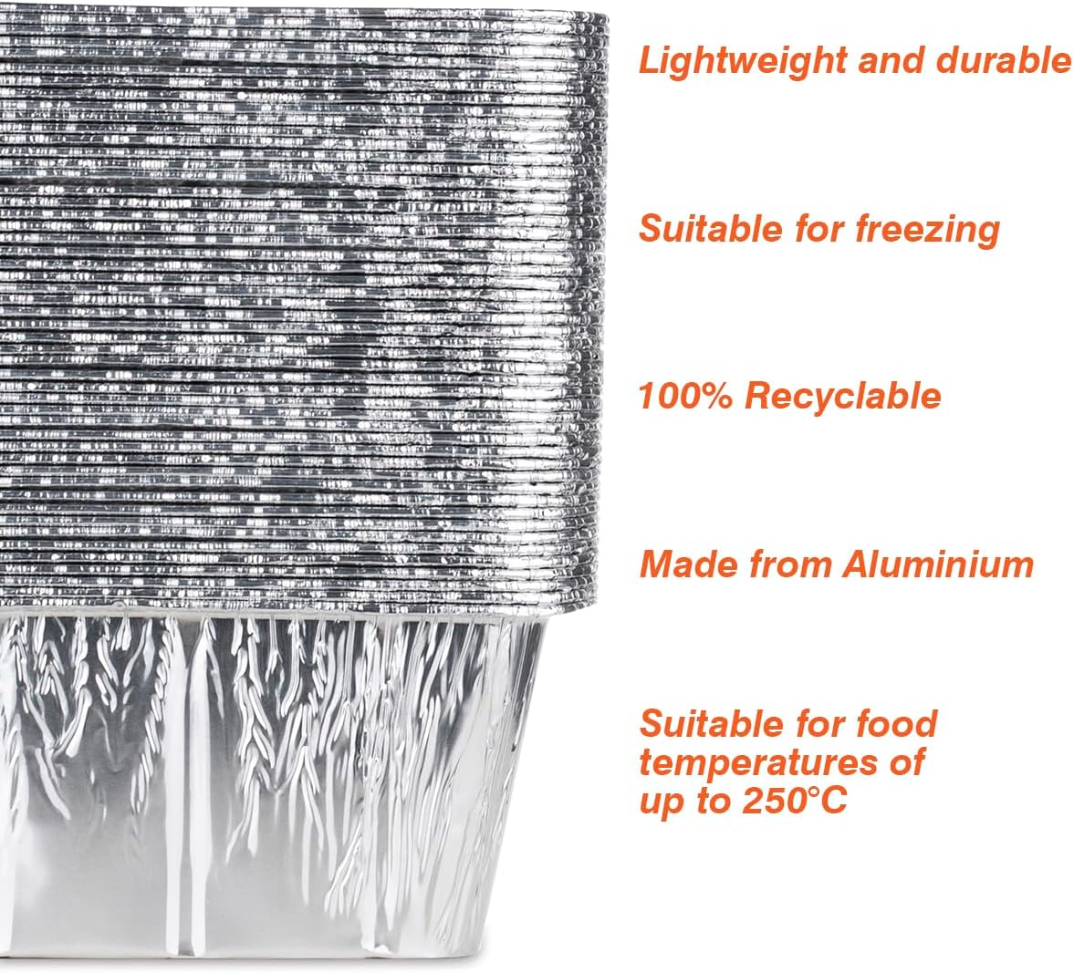 MOACOCK 50-Pack Drip Pans for Blackstone Griddles | Aluminum Foil Grease Trays for 17"-36" Griddles