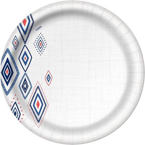Dixie Disposable Paper Plates - Dinner Size, 220 Count, 10 1/16" | 5 Packs of 44 Plates