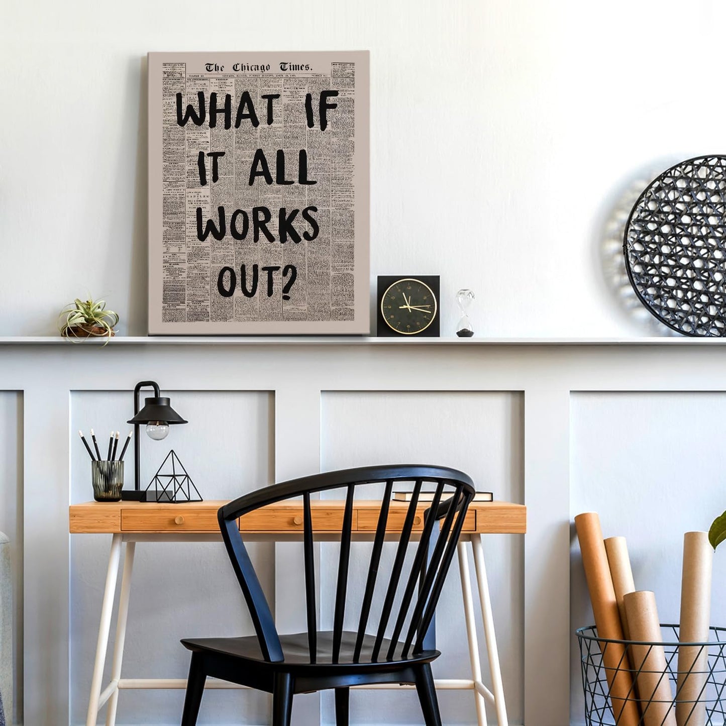Regine Switzerland Inspirational Wall Art - Motivational Prints for Home Office | 11x14 Inch Framed Decor