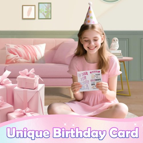 9 Year Old Girl Birthday Gifts, Unique 9th Birthday Gift for Girls, Gift Ideas for Daughter, Sister, Niece, Granddaughter, Popular Decorations Basket Birthday Gift for Girls