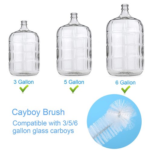 2 Pack 28inch Carboy Brush Carboy Cleaning Brush Carboy Bottle Brush Carboy Brushes for Cleaning Nylon 5 Gallon Carboy Brush for 3 5 6 6.5 Gallon Glass Carboys Corny Kegs Wine Making Home Brewing