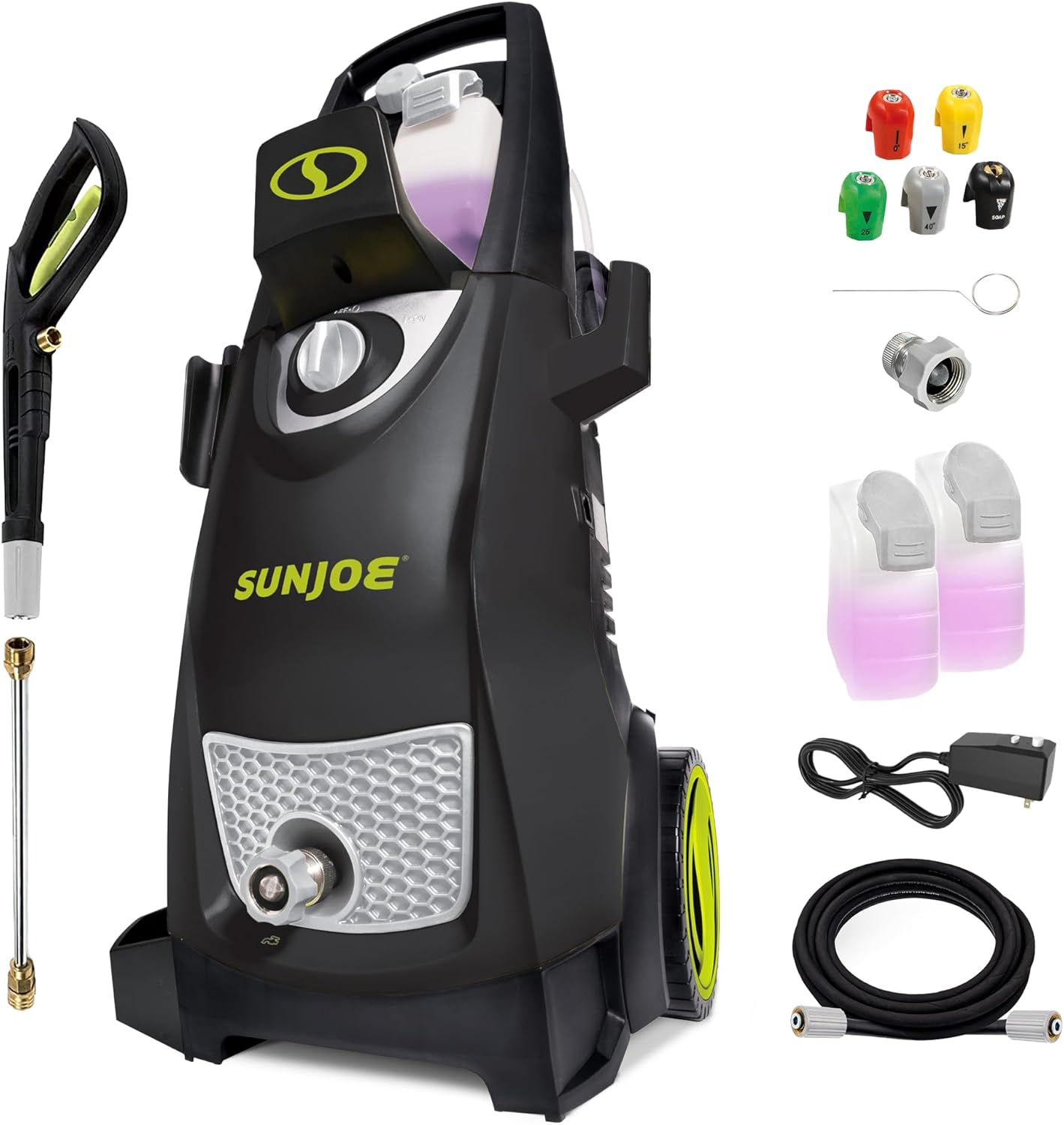 Sun Joe SPX3000 Electric Pressure Washer - Heavy-Duty 2500 Max PSI for Home, Autos, Patios & Decks