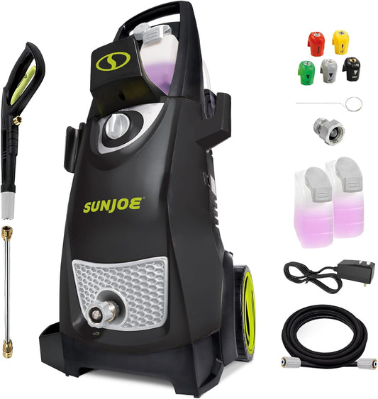 Sun Joe SPX3000 Electric Pressure Washer - Heavy-Duty 2500 Max PSI for Home, Autos, Patios & Decks