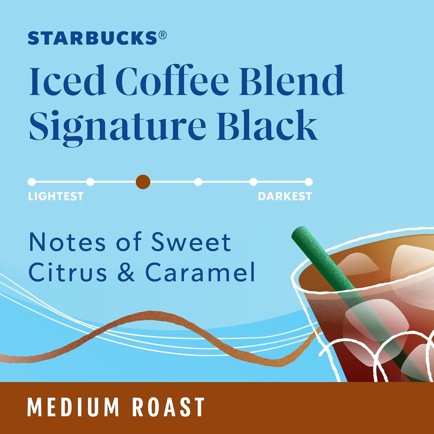 Starbucks K-Cup Coffee Pods - Medium Roast Iced Coffee Blend | 100% Arabica, 60 Pods Total
