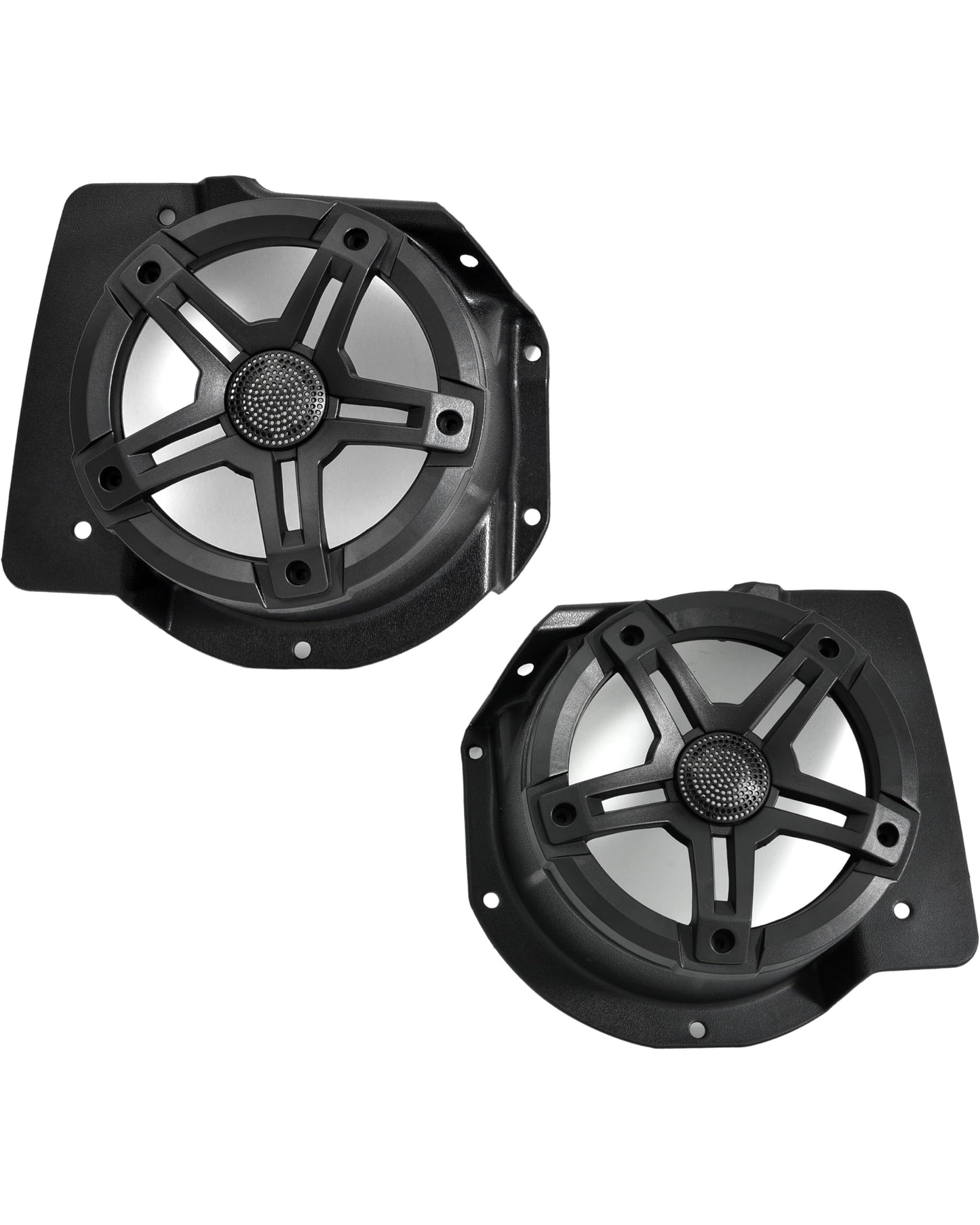 SAUTVS 6.5" Under Dash Kick Speaker Pod Brackets for Yamaha Drive2 G29 Accessories, Front Kick Panels Loudspeaker Mount Support 6.5inch Speaker Devices for Yamaha Drive2 G29 Standard Golf Cart, 2PCS