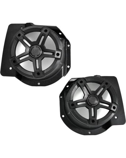 SAUTVS 6.5" Under Dash Kick Speaker Pod Brackets for Yamaha Drive2 G29 Accessories, Front Kick Panels Loudspeaker Mount Support 6.5inch Speaker Devices for Yamaha Drive2 G29 Standard Golf Cart, 2PCS