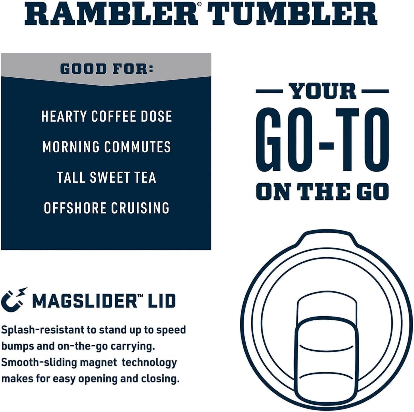 YETI Rambler 30 oz Tumbler - Stainless Steel Vacuum Insulated with MagSlider Lid | Seafoam Color