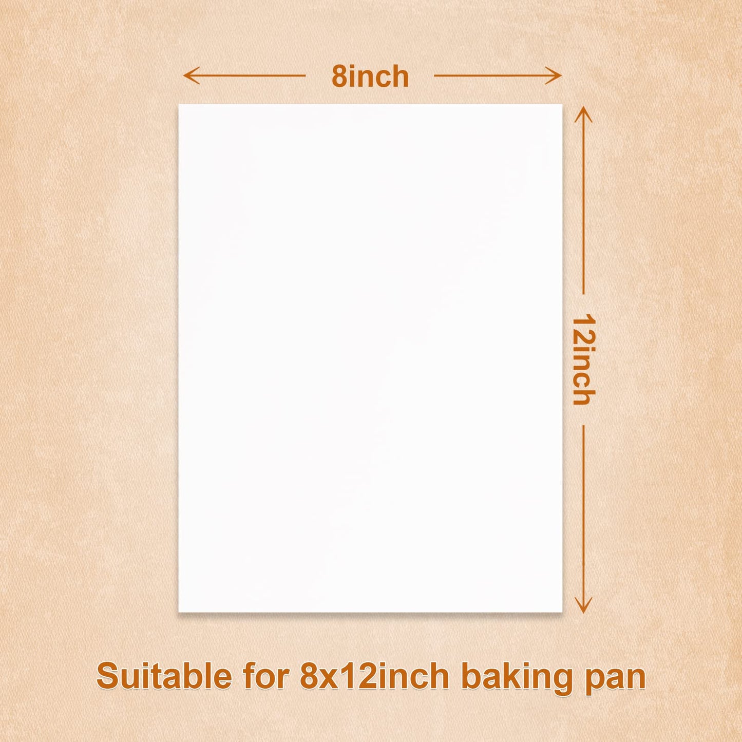 QYH Parchment Paper Baking Sheets 300 Pieces 8x12 Inch Non-Stick Non-Curl Pre-cut White Parchment for Baking Grilling Cooking
