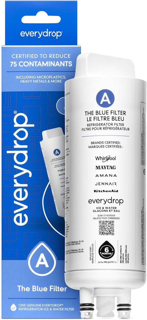 Everydrop by Whirlpool Refrigerator Water Filter - EDRARXD1, Single Pack for Clean, Fresh Water