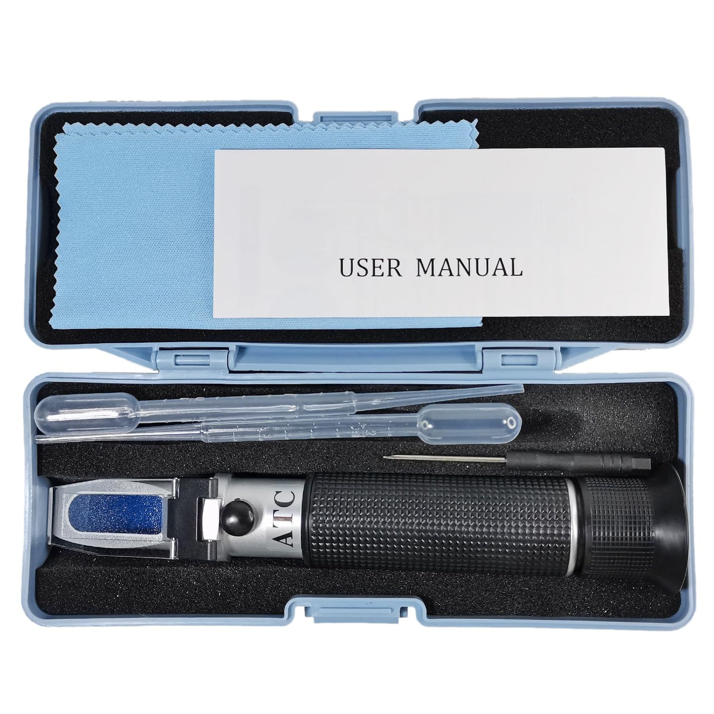 3-in-1 Animal Clinical Refractometer, Measuring Animal's Health Index of Urine Specific Gravity and Serum Protein, Ideal for Veterinary and Pet Owner