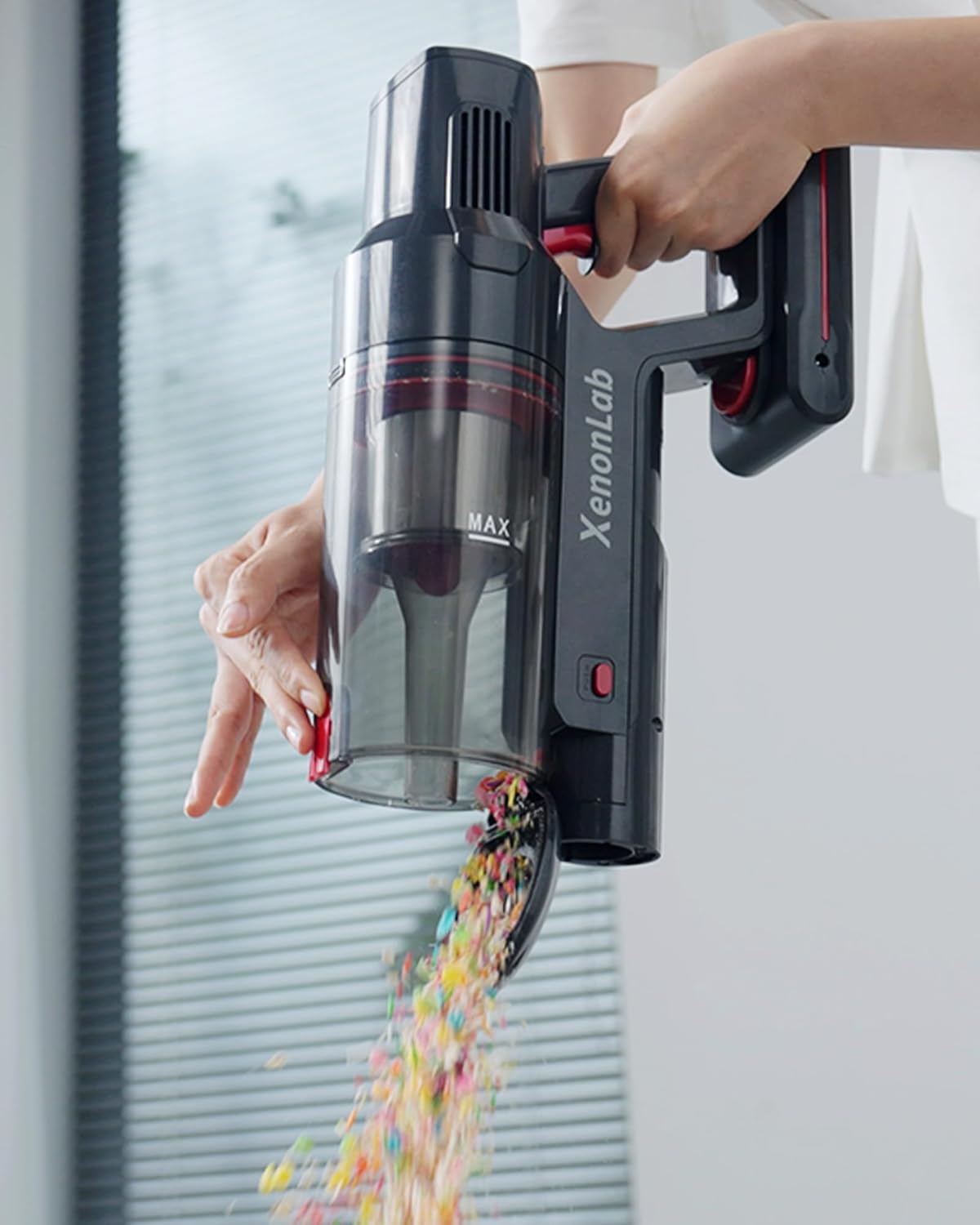 Skiennix Cordless Vacuum Cleaner - 75 Mins Runtime, 55KPa Suction Power, Lightweight & Rechargeable | Ideal for Hard Floors & Carpets