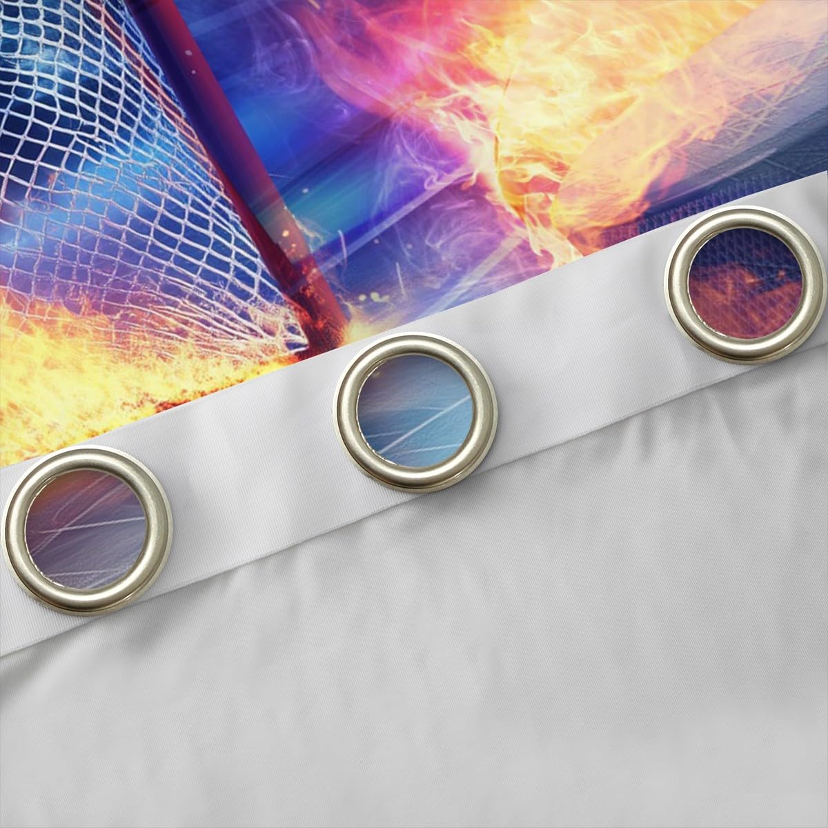 Feelyou Ice Hockey Curtains for Bedroom Living Room Hockey Player Kids Blackout Curtains Puck Hockey Darkening Dreapes Winter Sports Window Treatments 2 Panels, 52 x 84 Inch