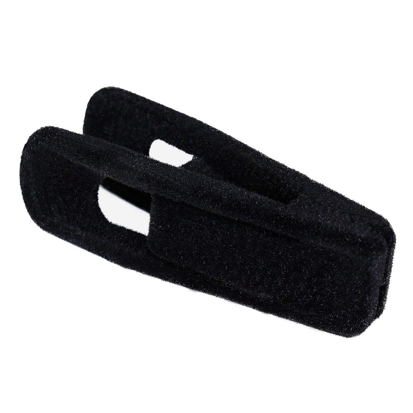 Tinfol Velvet Hanger Clips, 24 Pack Black Pants Hangers Clips, Large Opening Clothes Pin, Strong Finger Flocked Clip Perfect for Use with Slim-line Clothes Velvet Hanger