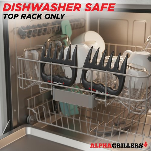 Alpha Grillers Meat Shredder Claws - Grilling Accessories Gifts for Men Dad Him Husband Boyfriend - BBQ Accessories Bear Claws Grill Puller for Cooking Shredding Barbecue Smoker Pulled Pork Chicken