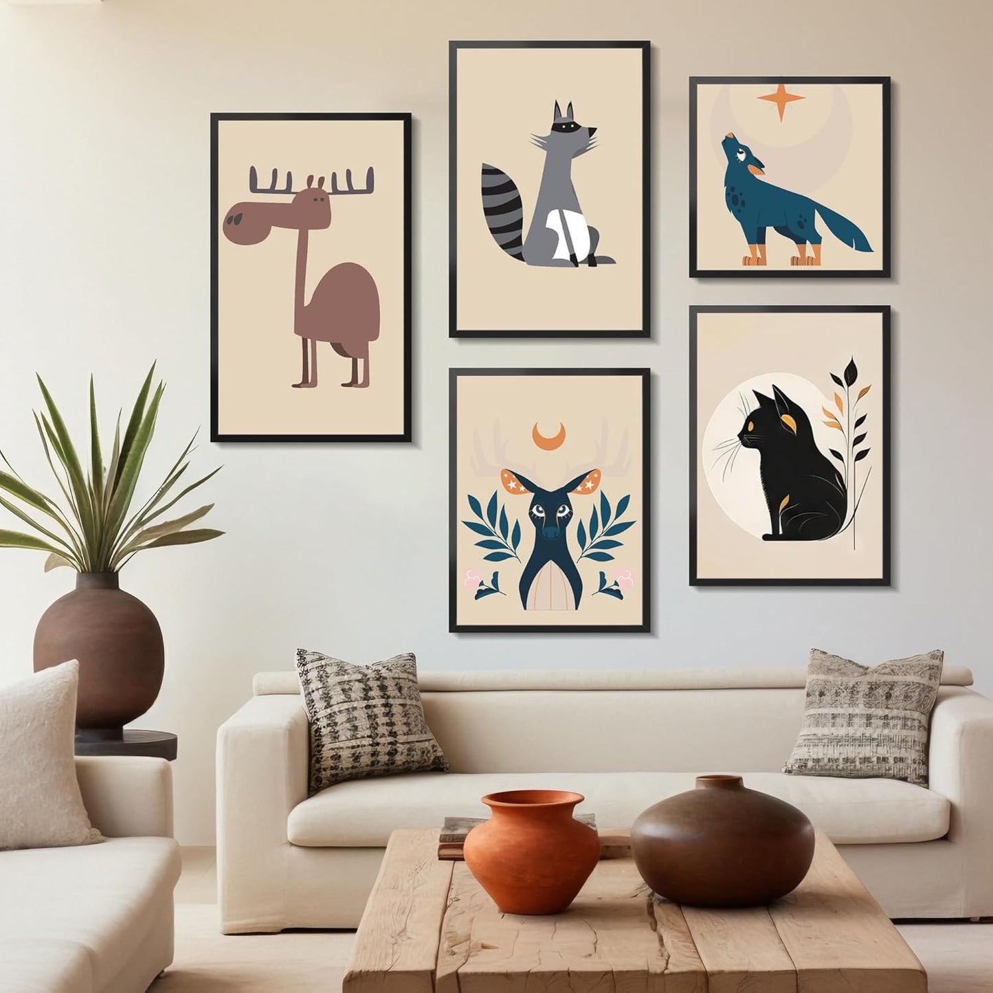 LaVie Home 16x16 Picture Frame - Classic Black Wall Display Frame with HD Plexiglas | Versatile Vertical or Horizontal Use