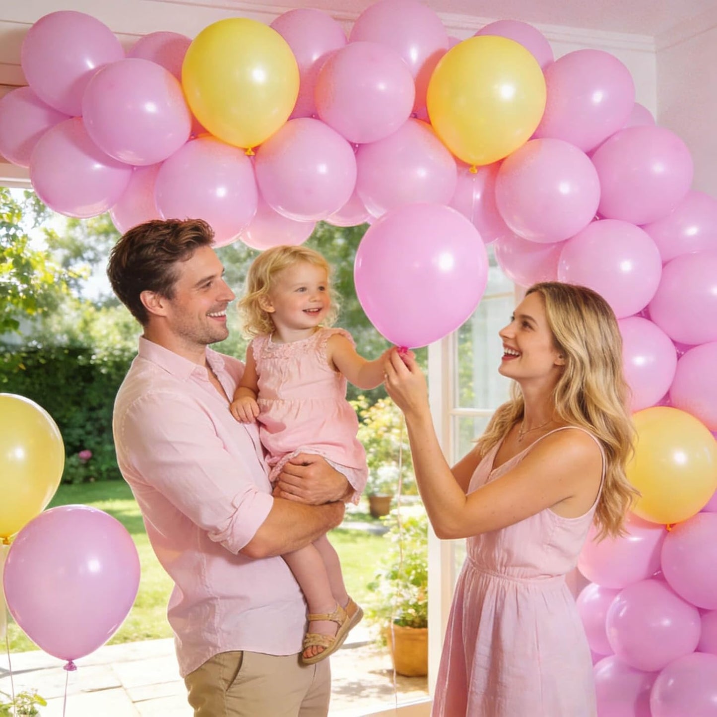 Pastel Pink Balloons by [Brand Name] - 12 Inch Latex Balloons for Birthday Party & Baby Shower | 110 Pack