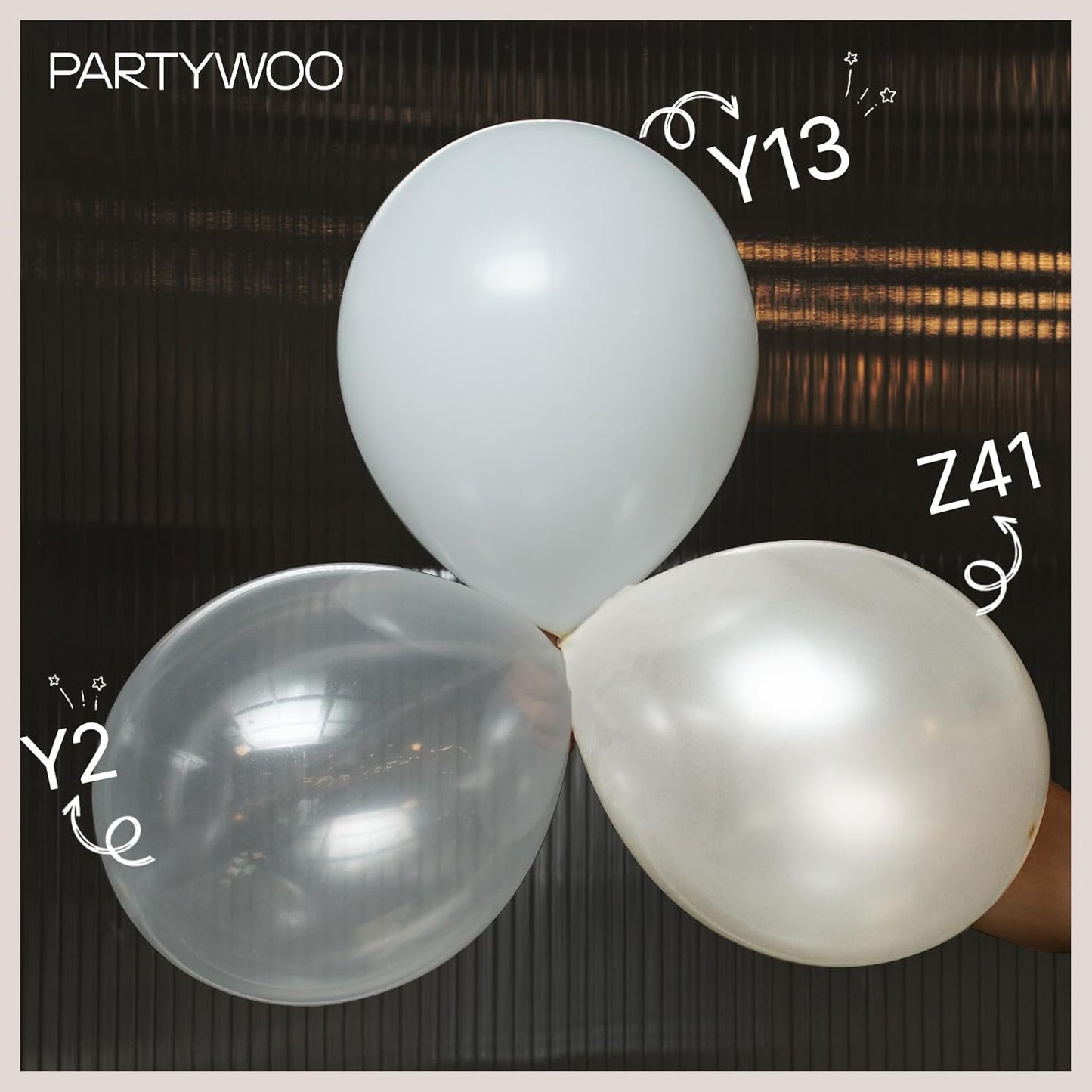 PartyWoo Clear Balloons - 100pcs Transparent Balloon Arch Kit for Weddings, Graduations & Birthdays | 18", 12", 10", 5" Sizes