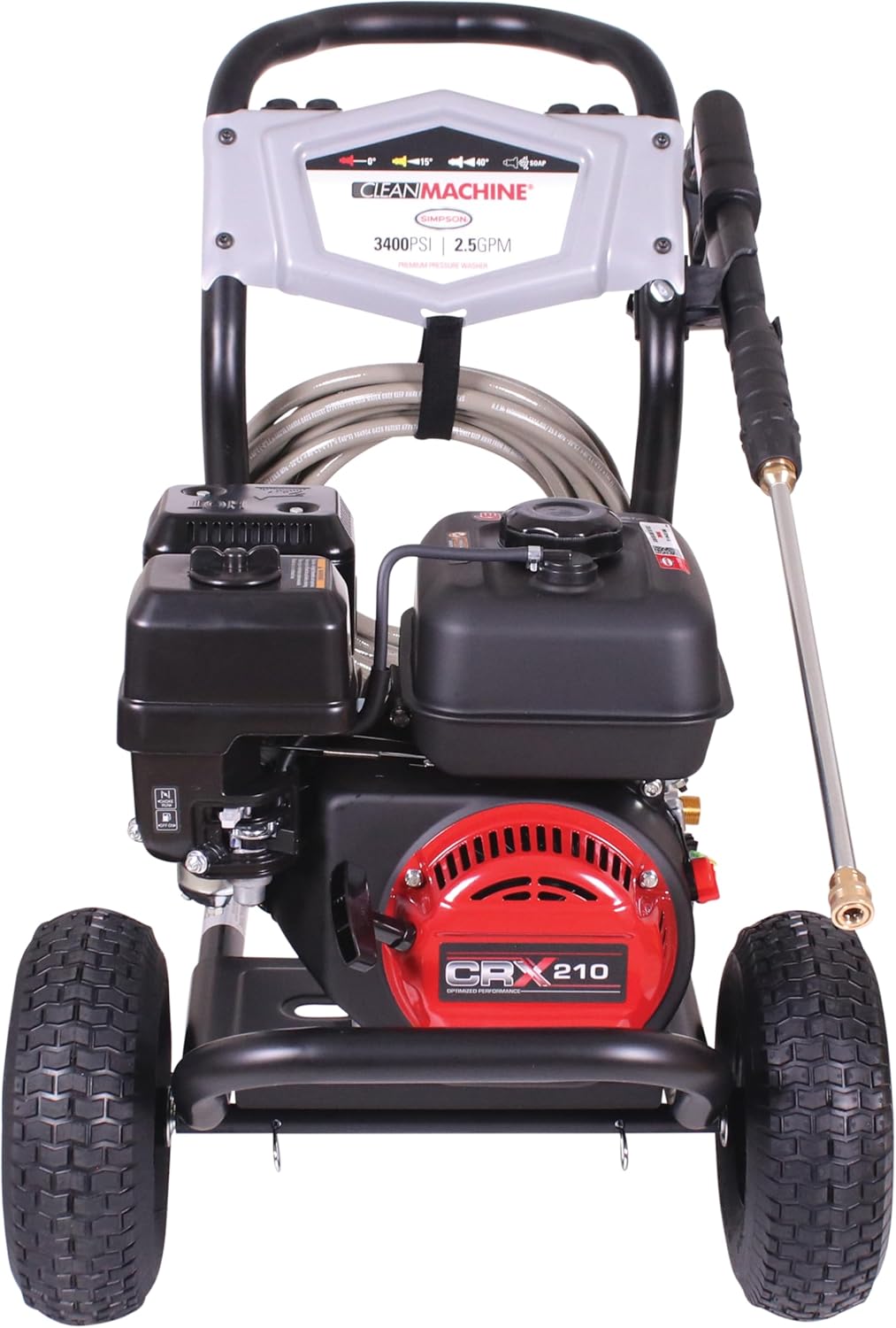 Simpson 3400 PSI Gas Pressure Washer - 2.5 GPM Cold Water Power Washer with 25' Hose | 49-State Compliant