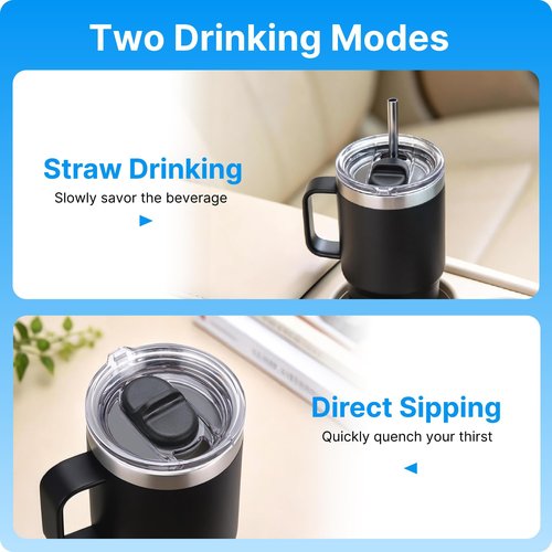 Bluwing 20 oz Replacement Screw Top Lid for YETI TraveI Mug with Threads Only, Spill Proof Stronghold Lid for YETI Threaded Travel Mug(1 Pack)