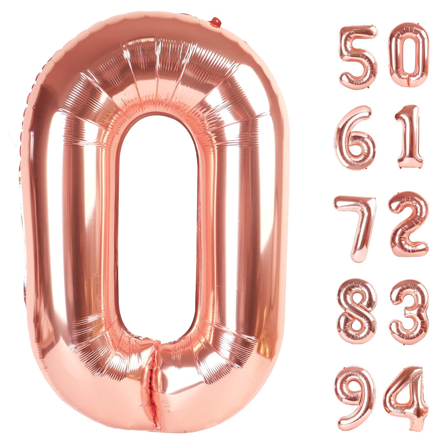 Rose Gold Number 26 Balloon 40 inch, 26 Number Balloons, 26th Birthday Decorations, 26 Year Old Women Men Rose Gold Party Supplies