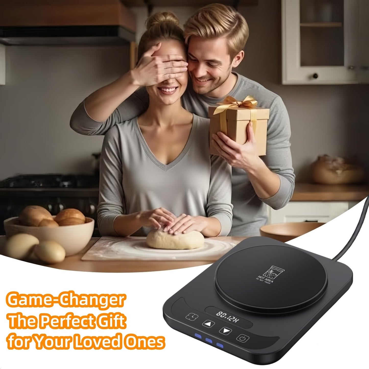 MADCKDEDRT Sourdough Starter Warmer Mat - 12H Timer & Precise 1°F Thermostat (70-100°F) - Auto On/Off -Sourdough Heater for Home Baking & Consistent Fermentation (Black)
