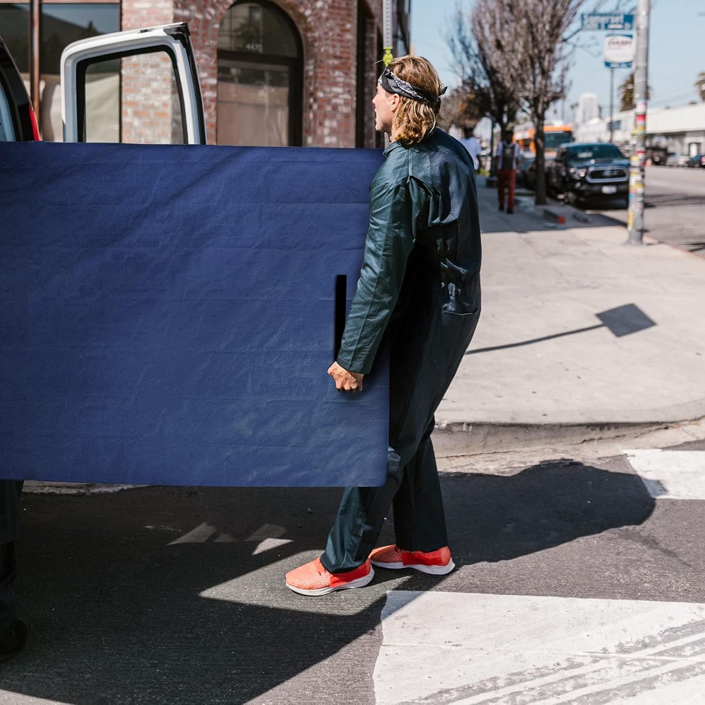 Mattress Bags for Moving - Waterproof Queen Size Cover with Heavy-Duty Handles & Strong Zipper