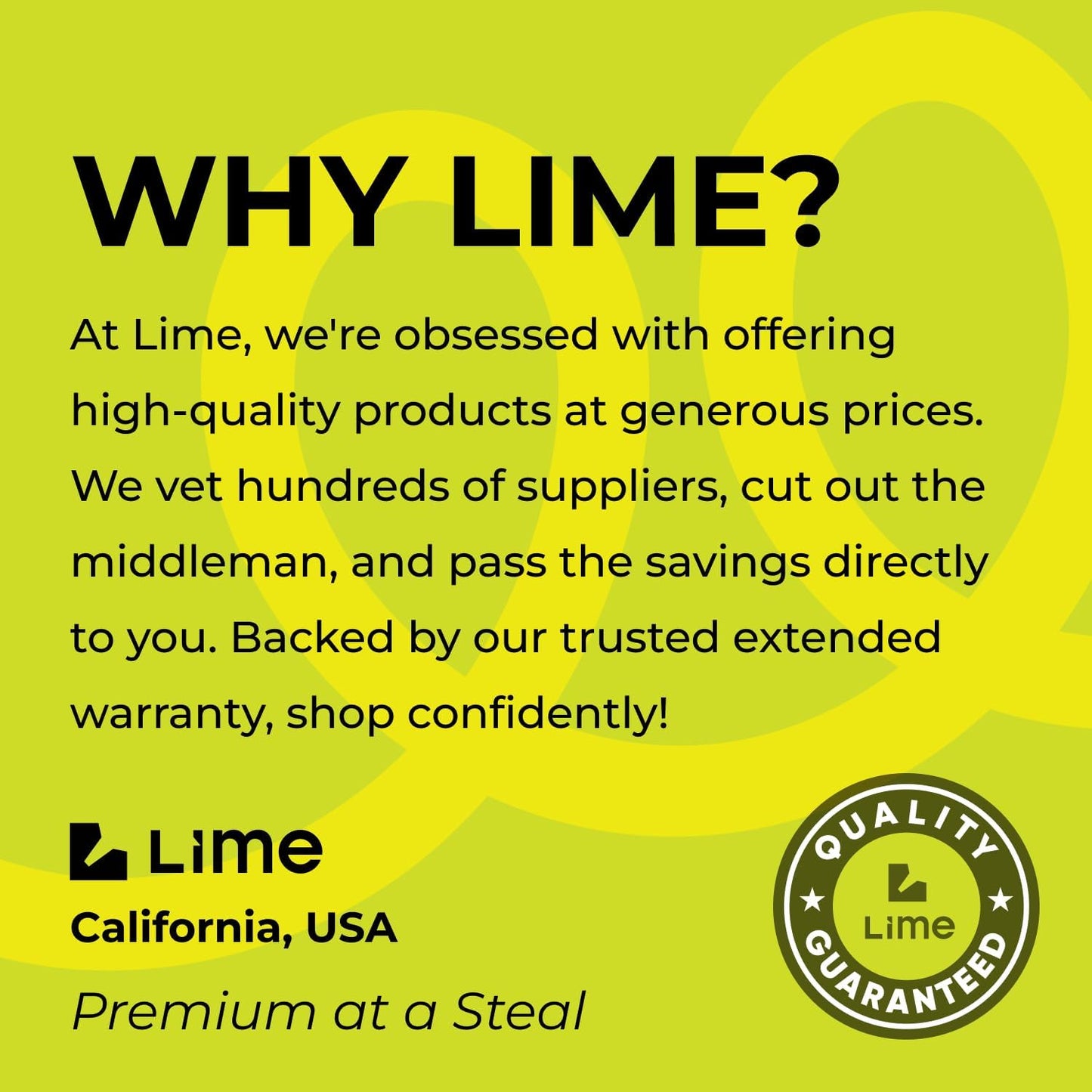 LIME Heavy Duty 2-Way Hose Splitter - Metal Y Connector with Shutoff Valves | 3/4 Inch GHT Adapter