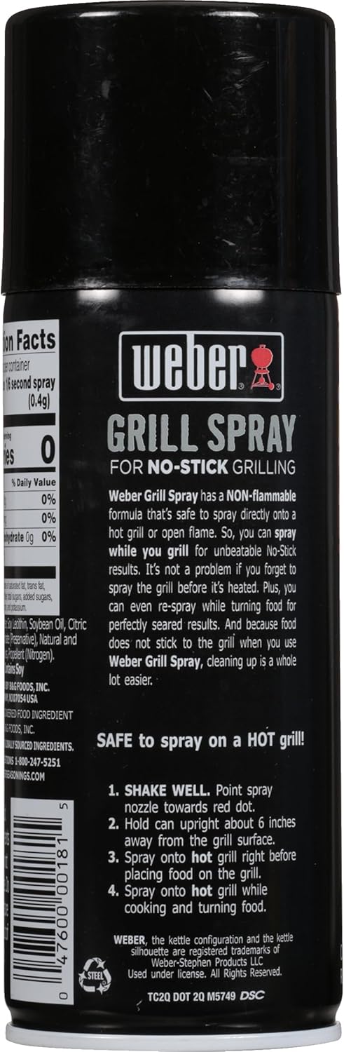 Weber Grill'n Spray - 6 Oz | Premium Grilling Spray for Enhanced Flavor and Moisture