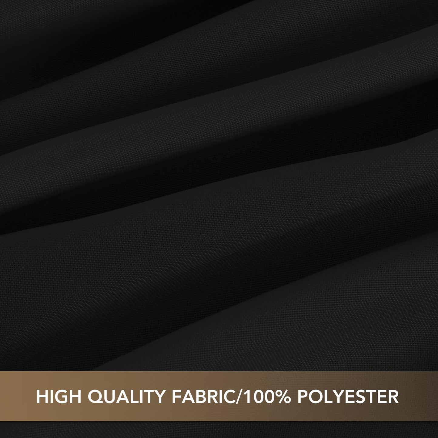 sancua Black Tablecloths for 8 Foot Rectangle Tables, 8 Pack - Washable Polyester Fabric Table Cloth for Wedding Party, Birthday, Banquet Reception, 60x120 Inch