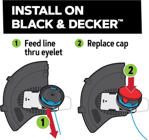 Black & Decker Oregon AF100 Replacement Spool - 3-Pack Trimmer Line for Guaranteed Fit | Gatorline Square Twist 065