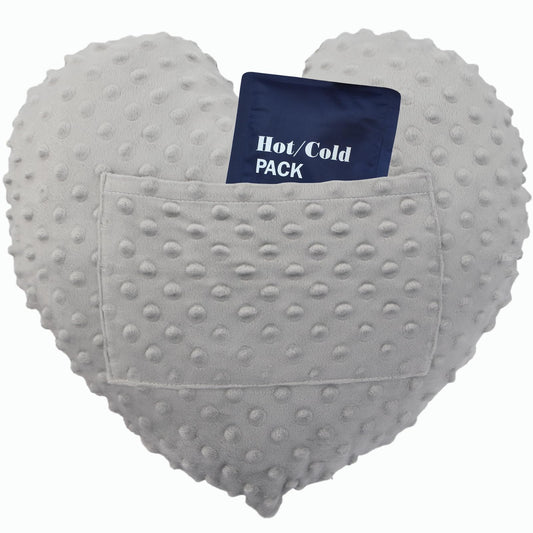 Heart Surgery Pillow for Open Heart Surgery After Bypass Coughing with Pocket Comfort Cushion Recovery Gifts Women Men Patients Minky Dot Light Gray