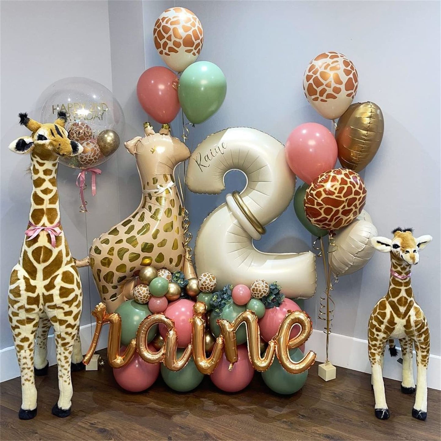 Cream 4 Balloons, 40 Inch Large Beige Foil Number Balloons Set 0-9, Self Inflating White Sand Digital 4 Helium Balloon for Boys Girls Women Birthday Anniversary Party Decorations Photo Shoot Supplies