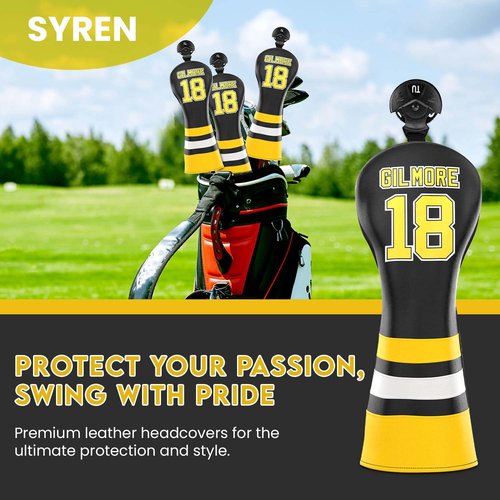 Gilmore Golf Head Cover - Premium Golf Club Protector - Headcover for Odyssey | Essential Golf Accessories for Men with Premium Club Protection | Funny Golf Accessories for Men (for-Hybrid)