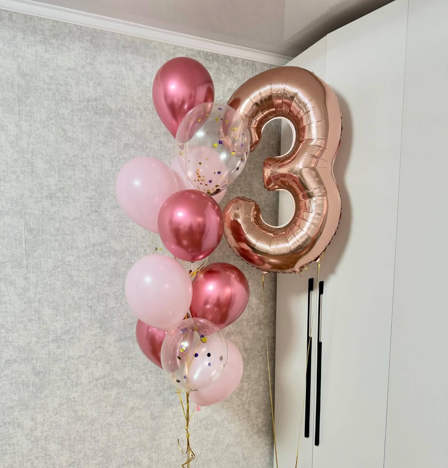 Rose Gold Number 30 Balloon 40 inch, 30 Number Balloons, 30th Birthday Decorations, 30 Year Old Women Men Rose Gold Party Supplies