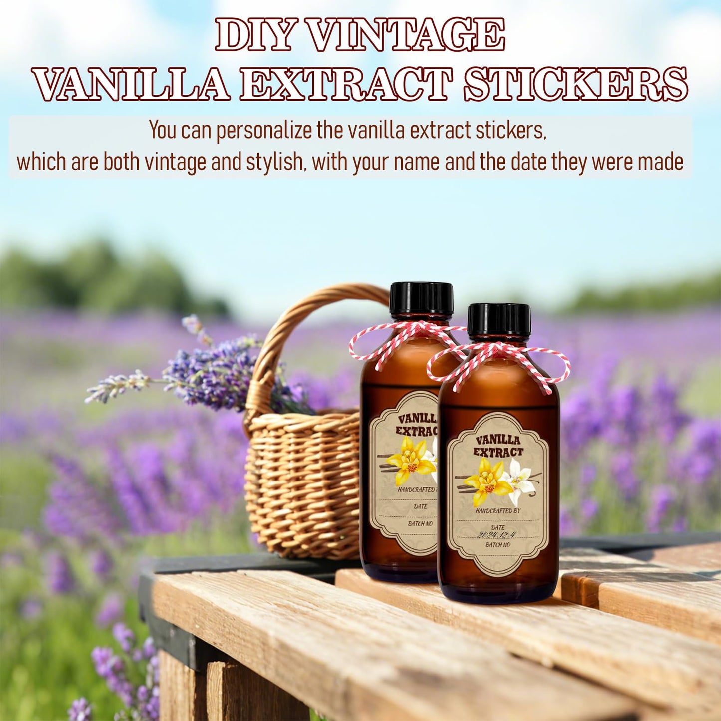 NVioAsport 12 Pack Amber Glass Vanilla Extract Bottles 4 oz with Lids, 12 PCS Vanilla Extract Labels and Funnel, Glass Boston Vanilla Bottles for Syrup Gift, Jars Glass Bottles for Vanilla Extract