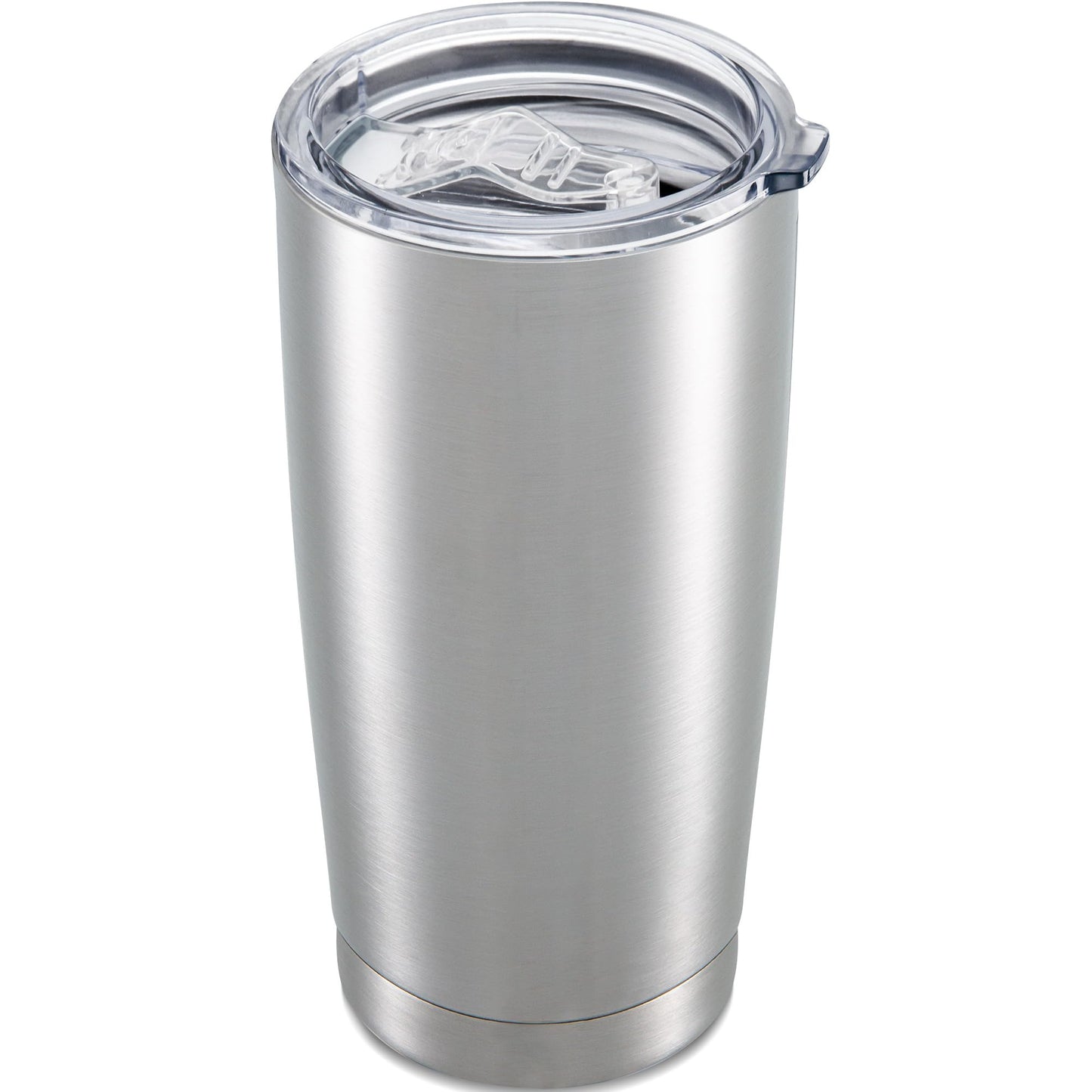 Orebigo 20 oz Tumbler with Lid Stainless Steel Double Wall Vacuum Insulated Tumblers Powder Coated Cups Travel Mug Keep Drinks Cold and Hot, Stainless Steel