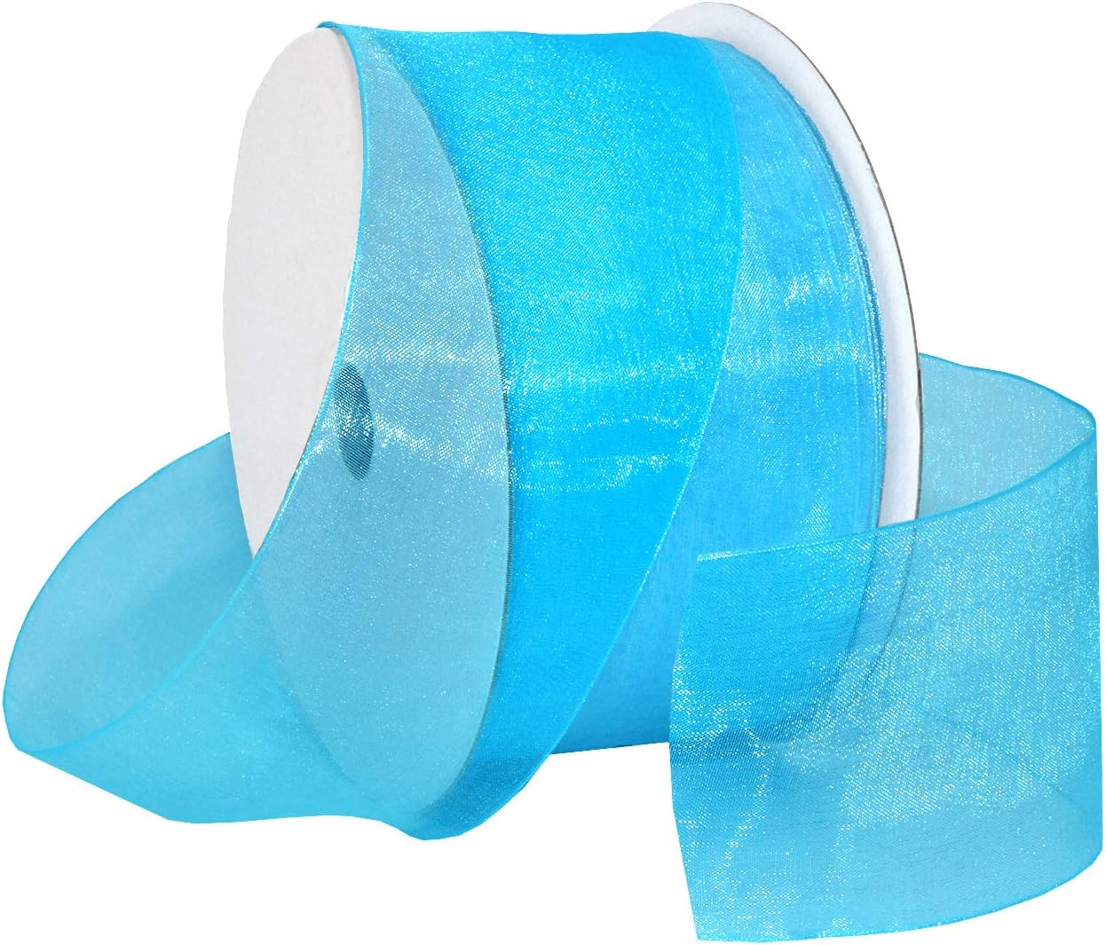 Red Organdy Nylon Ribbon - 5/8 Inch x 100 Yards | Morex 91803/100-609