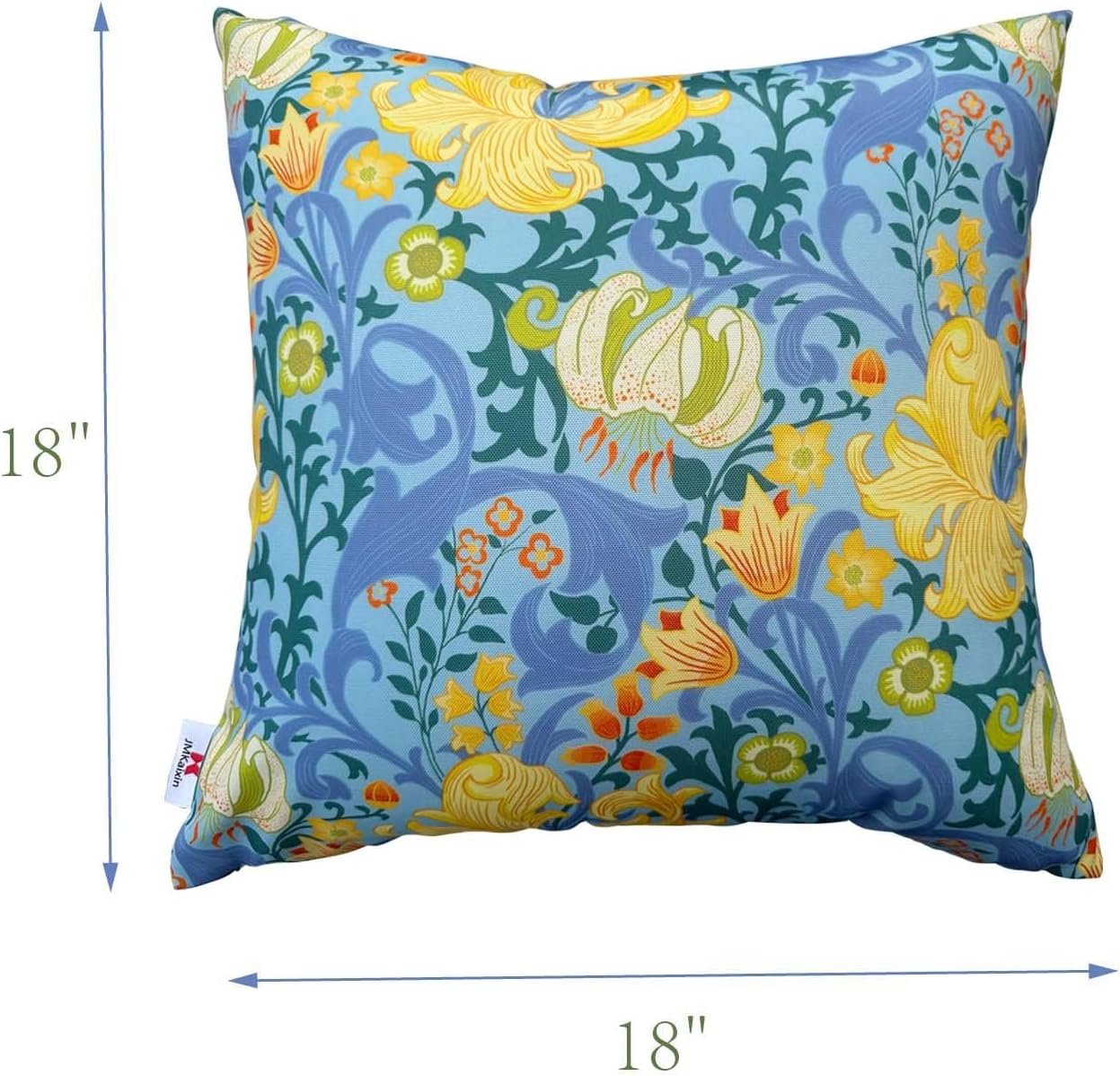 Skiennix Waterproof Decorative Throw Pillows - Pack of 2, 18”x18” for Indoor/Outdoor Use