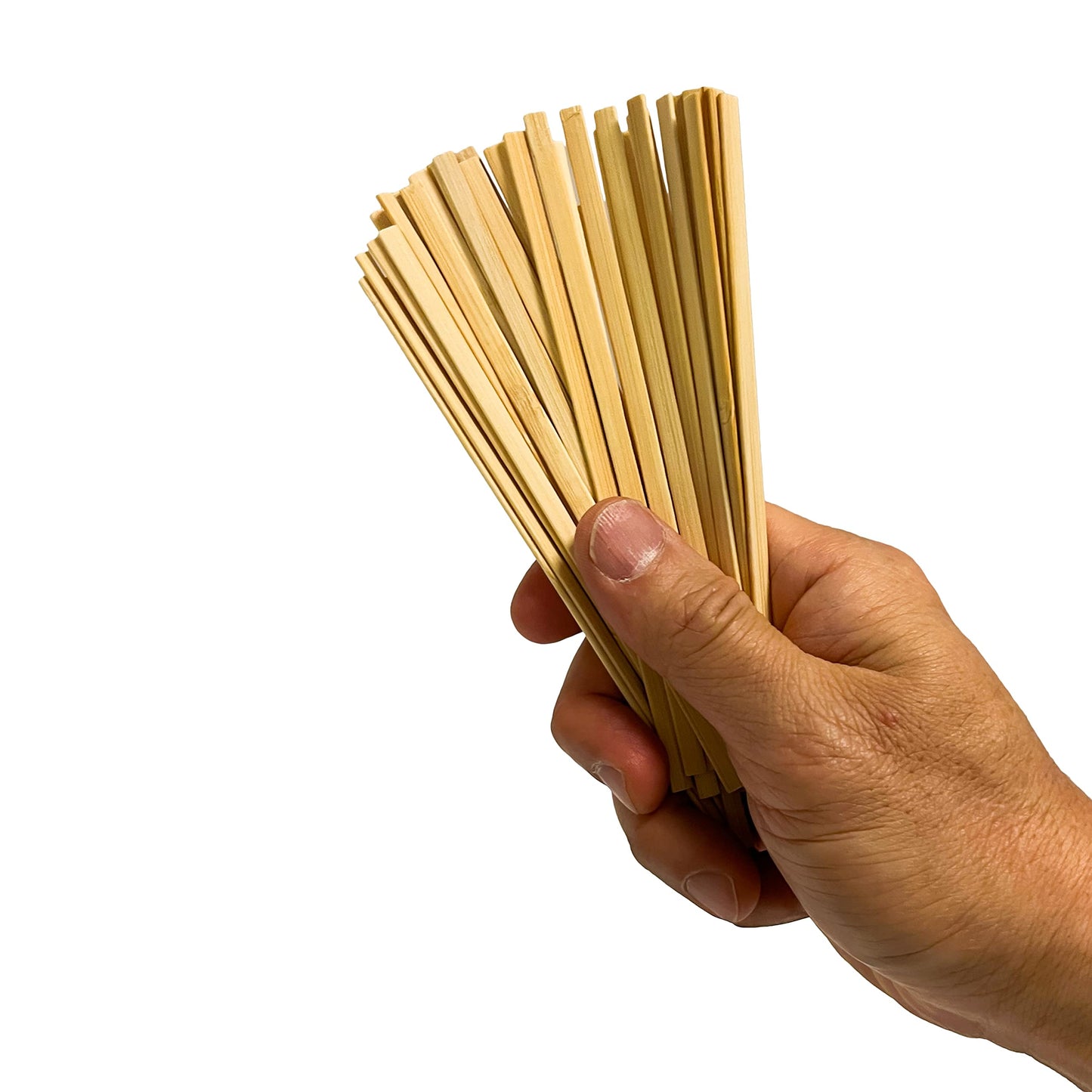 1000 Count | KingSeal Bamboo Coffee Stir Sticks, 5.5 inches, Square End, Stronger and Thicker Than Standard Wood, 100% Renewable and Biodegradable - 1 box of 1000 Stirrers
