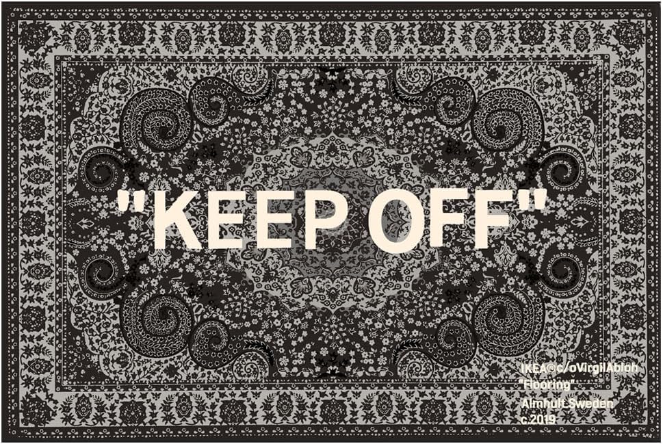 **KEEP OFF Rug - Classic Paisley Cashmere Area Rug | Artistic Home Decor - 20" x 32" Doormat**